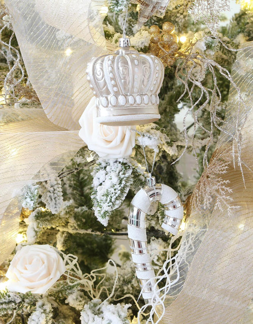 Load image into Gallery viewer, Sea Team 50-Pack Shatterproof Christmas Ball Ornaments Set Silver Xmas

