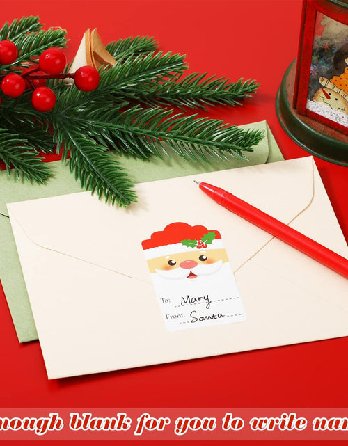 Load image into Gallery viewer, 800 Pcs Christmas Gift Tag Stickers Self Adhesive Xmas Labels Cute Style
