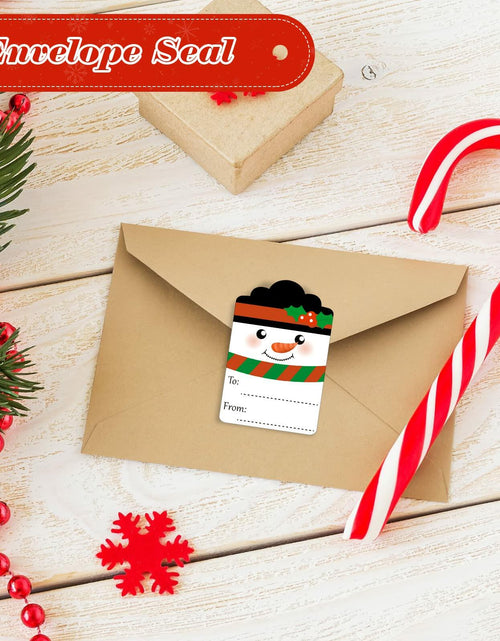 Load image into Gallery viewer, 800 Pcs Christmas Gift Tag Stickers Self Adhesive Xmas Labels Cute Style
