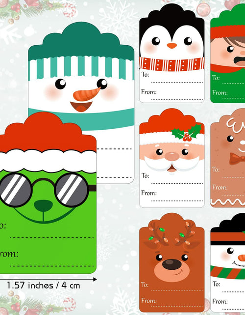 Load image into Gallery viewer, 800 Pcs Christmas Gift Tag Stickers Self Adhesive Xmas Labels Cute Style
