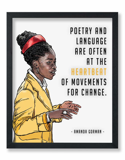 Load image into Gallery viewer, Poster Master Amanda Gorman Poetry Language Poster 8x10 Unframed
