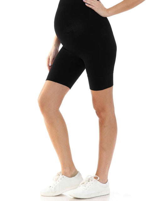 Load image into Gallery viewer, Leggings Depot Women's Maternity Shapewear Pregnancy Underwear Black Size M
