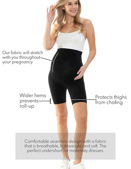 Load image into Gallery viewer, Leggings Depot Women's Maternity Shapewear Pregnancy Underwear Black Size M
