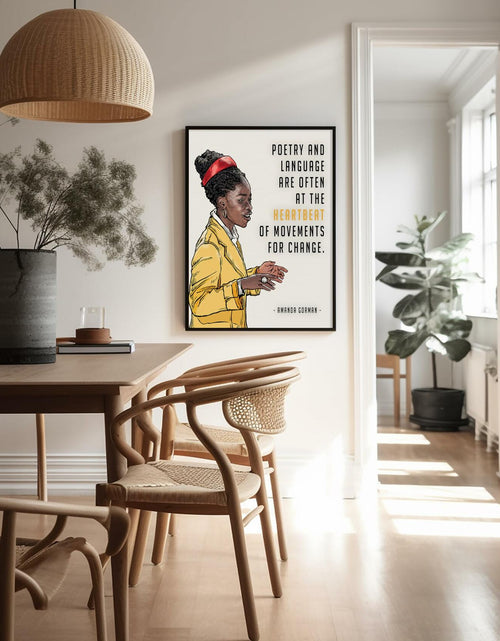 Load image into Gallery viewer, Poster Master Amanda Gorman Poetry Language Poster 8x10 Unframed
