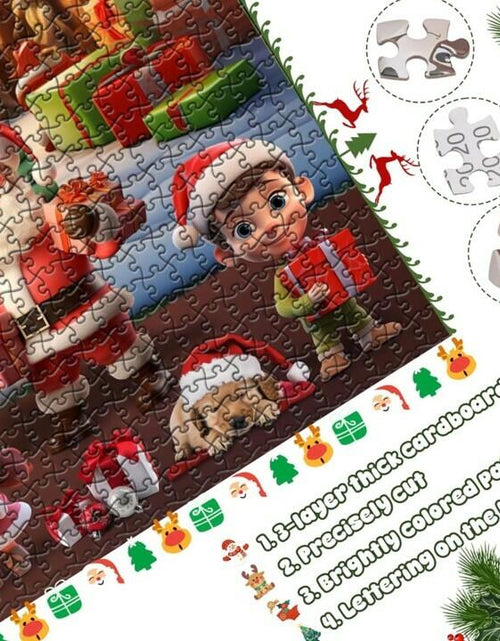 Load image into Gallery viewer, Unbranded Advent Calendar 2024 Jigsaw Puzzle 24 Days Christmas Countdown Red
