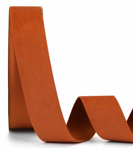 Ewaymado Terracotta Velvet Ribbon Double Faced 1.5" x 20yd