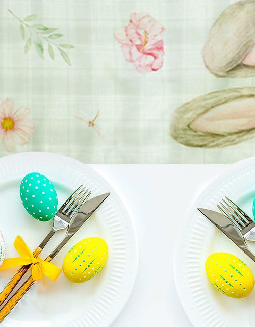 Load image into Gallery viewer, QIHOMPIB Easter Table Runner Pastel Pink Floral Boho 13x72 Inch

