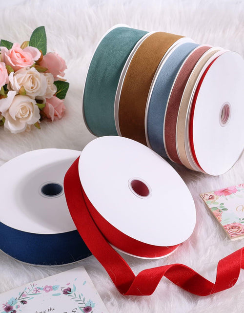 Load image into Gallery viewer, Ewaymado Terracotta Velvet Ribbon Double Faced 1.5" x 20yd
