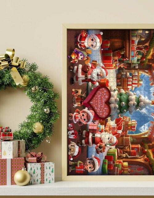 Load image into Gallery viewer, Unbranded Advent Calendar 2024 Jigsaw Puzzle 24 Days Christmas Countdown Red

