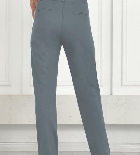 Women's Dress Pants Straight Work High Waisted Grey 29" Inseam Size 29
