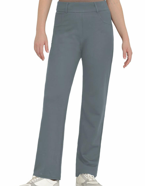 Load image into Gallery viewer, Women's Dress Pants Straight Work High Waisted Grey 29" Inseam Size 29
