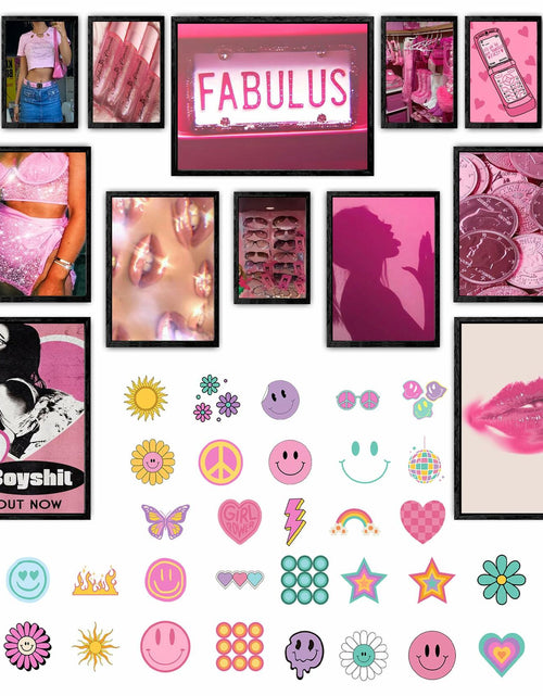 Load image into Gallery viewer, Lucky Numen Y2K Pink Posters 12PCS Teen Girls Bedroom Room Decor Unframed
