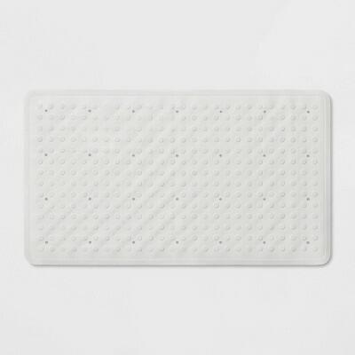 Load image into Gallery viewer, Threshold Rubber Bath Mat 28x16 Honeycomb Non-Slip White
