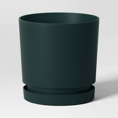 Load image into Gallery viewer, Room Essentials Recycled Resin Planter Pot Green 6x6x6 Indoor Outdoor
