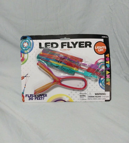 Big Time Toys LED Flyer Flying Toy 2 Launchers Battery Included Plastic