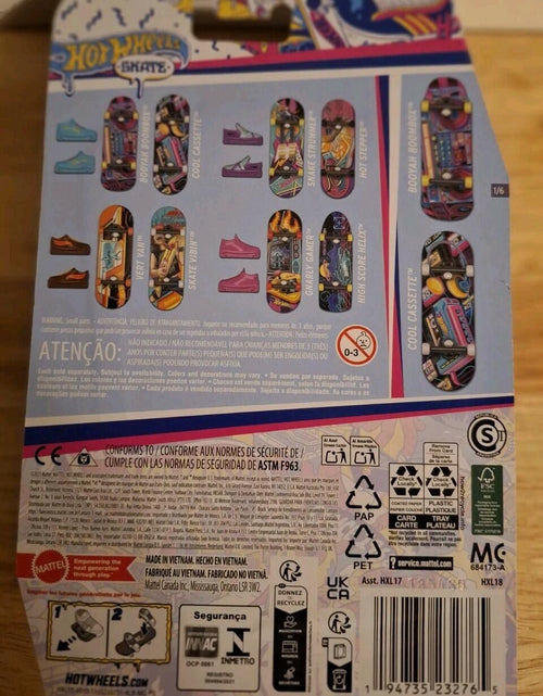 Load image into Gallery viewer, Hot Wheels Skate Finger Skateboards w/ shoes Booyah Boombox &amp; Cool Cassette

