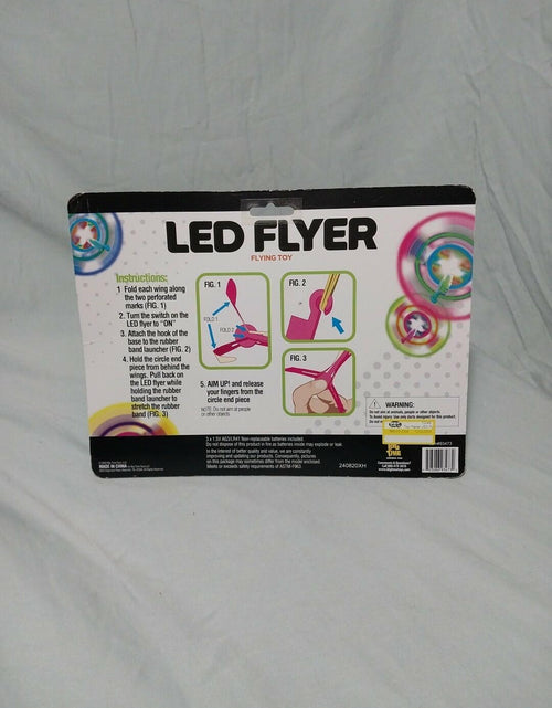 Load image into Gallery viewer, Big Time Toys LED Flyer Flying Toy 2 Launchers Battery Included Plastic
