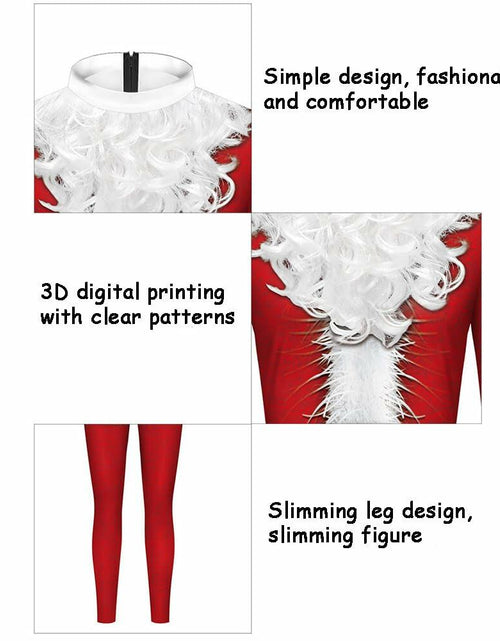 Load image into Gallery viewer, PENEXIU Santa Clown Cosplay Costume Jumpsuit Mask Size XL
