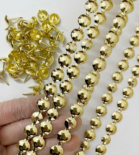 Let's Decorate Golden Plated Decorative Nail Strips 11mm 10 Meters