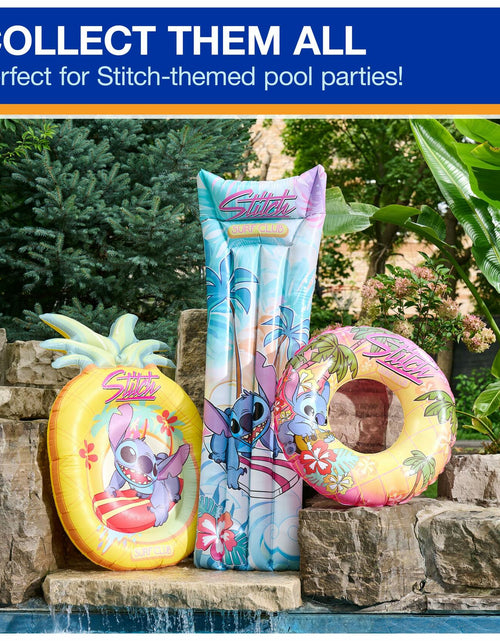 Load image into Gallery viewer, Swimways Stitch Suntanner Inflatable Pool Float Teens 14+ Kids Pool Toy

