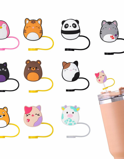 Load image into Gallery viewer, JSMIECO 10Pcs 9-10mm Waterproof Straw Covers for Stanley 30/40oz Cups

