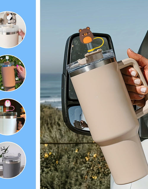 Load image into Gallery viewer, JSMIECO 10Pcs 9-10mm Waterproof Straw Covers for Stanley 30/40oz Cups
