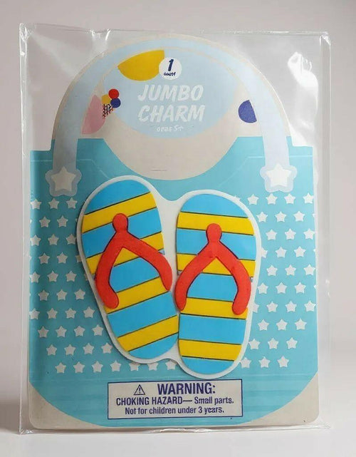 Load image into Gallery viewer, Target Bullseye's Playground Jumbo Charm Flip-Flops PVC Multicolor 1 Unit

