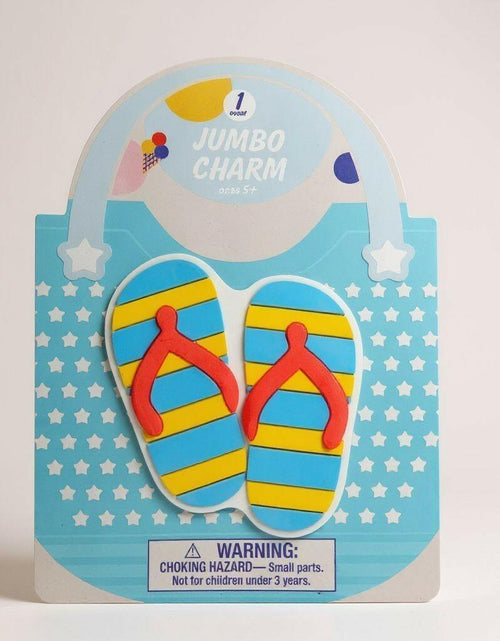 Load image into Gallery viewer, Target Bullseye's Playground Jumbo Charm Flip-Flops PVC Multicolor 1 Unit
