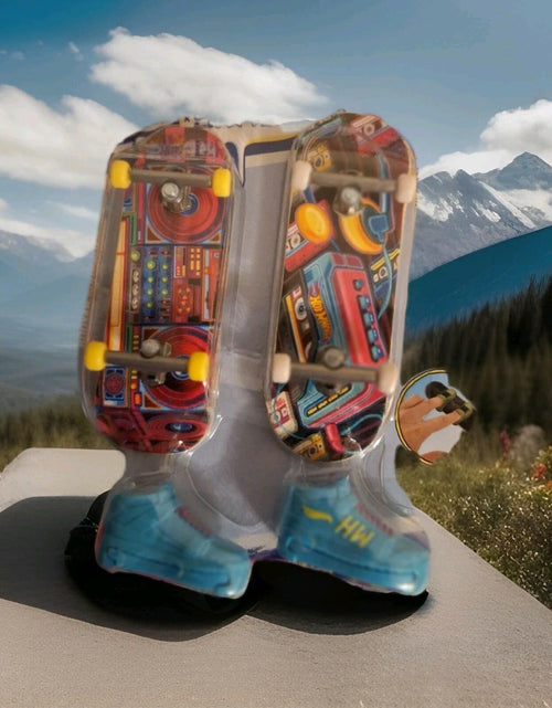 Load image into Gallery viewer, Hot Wheels Skate Finger Skateboards w/ shoes Booyah Boombox &amp; Cool Cassette
