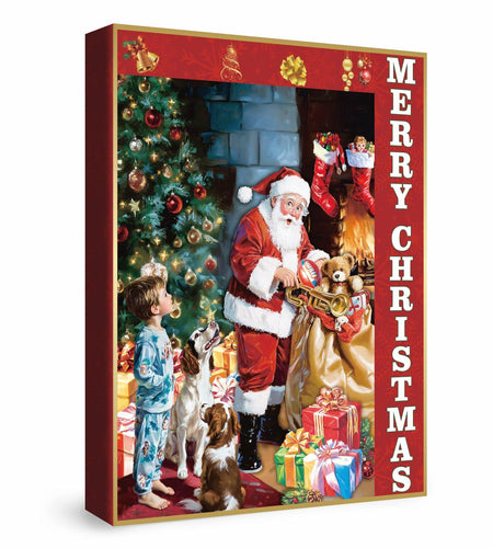 Christmas Eve Secret Painting 1000pc Adult Jigsaw Puzzle Winter Art Santa