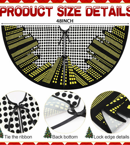 Boao Magic World Christmas Tree Skirt Vintage Envelope Design Rustic Xmas