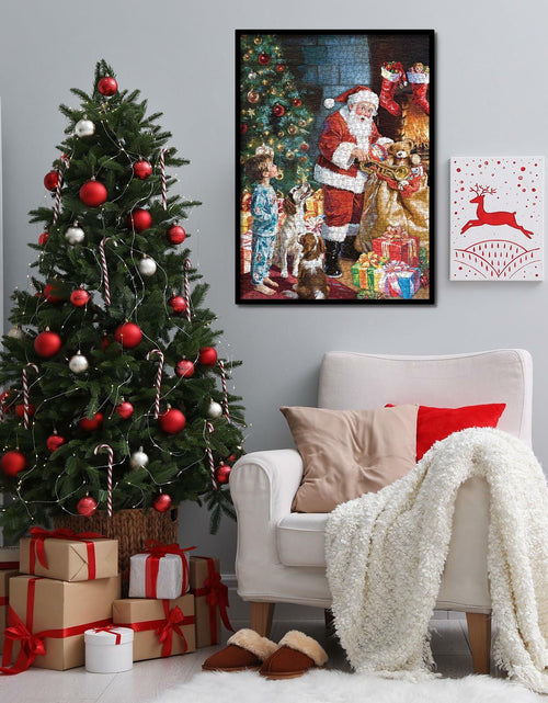 Load image into Gallery viewer, Christmas Eve Secret Painting 1000pc Adult Jigsaw Puzzle Winter Art Santa
