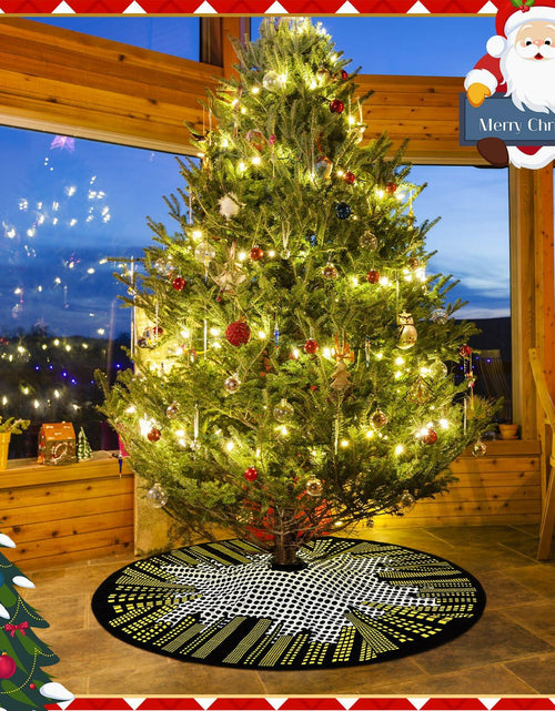 Load image into Gallery viewer, Boao Magic World Christmas Tree Skirt Vintage Envelope Design Rustic Xmas
