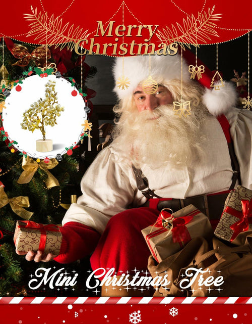 Load image into Gallery viewer, COTOSEY 12" Mini Christmas Red Berries Tree with Light Red Xmas Decor
