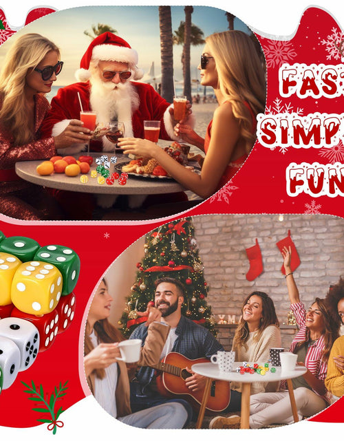 Load image into Gallery viewer, [Like New] Shappy Christmas Party Dice Game Set 4 Sets 4 Colored Dice Storage Box 4 Players
