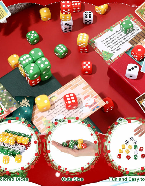 Load image into Gallery viewer, [Like New] Shappy Christmas Party Dice Game Set 4 Sets 4 Colored Dice Storage Box 4 Players
