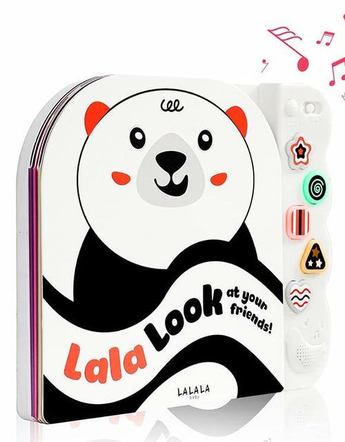 Load image into Gallery viewer, Lalala Baby Black White Sensory Toy with Mirror High Contrast Board Book
