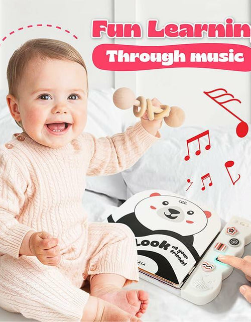 Load image into Gallery viewer, Lalala Baby Black White Sensory Toy with Mirror High Contrast Board Book
