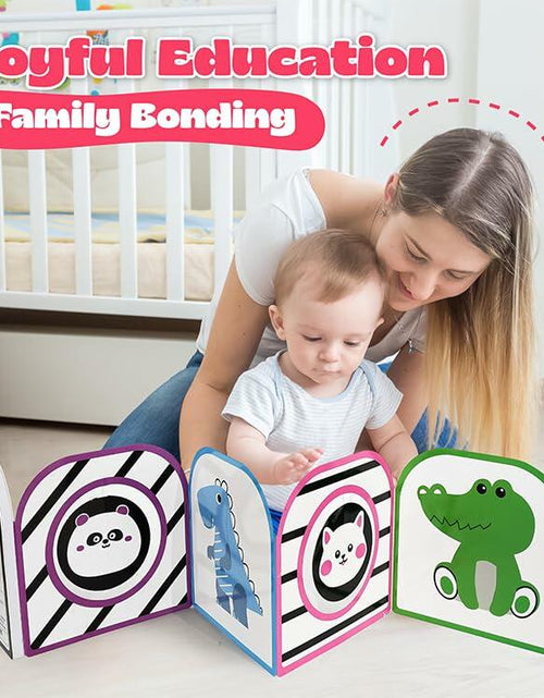 Load image into Gallery viewer, Lalala Baby Black White Sensory Toy with Mirror High Contrast Board Book
