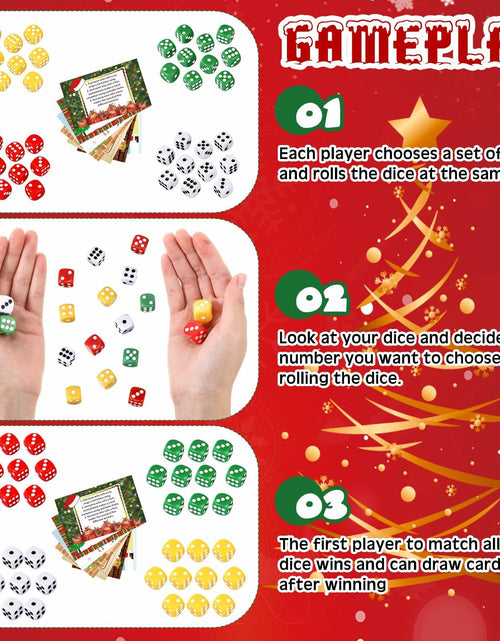 Load image into Gallery viewer, [Like New] Shappy Christmas Party Dice Game Set 4 Sets 4 Colored Dice Storage Box 4 Players
