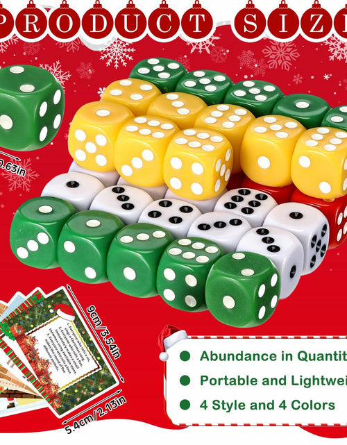 Load image into Gallery viewer, [Like New] Shappy Christmas Party Dice Game Set 4 Sets 4 Colored Dice Storage Box 4 Players
