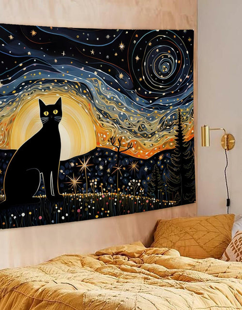 Load image into Gallery viewer, LUVADIAN Elephant Nursery Tapestry Wall Hanging Blue 50x60 Inches
