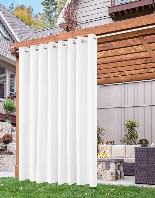 Load image into Gallery viewer, Deconovo Solid Grommet Waterproof Outdoor Curtains Patio 105x96 Green
