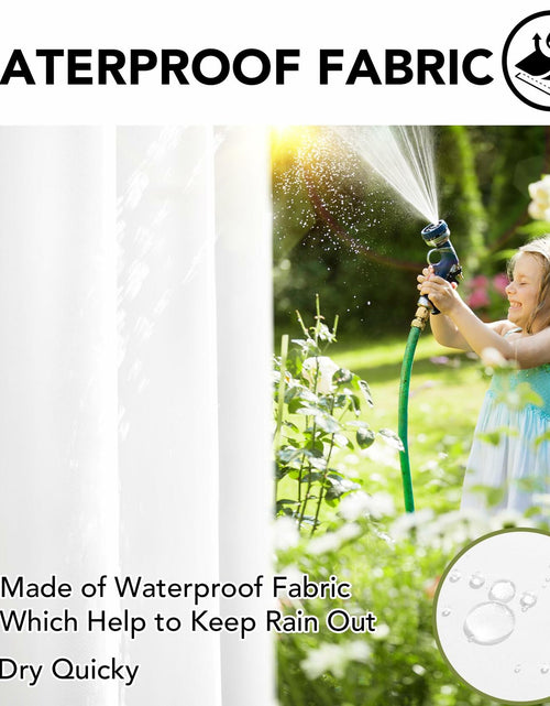 Load image into Gallery viewer, Deconovo Solid Grommet Waterproof Outdoor Curtains Patio 105x96 Green
