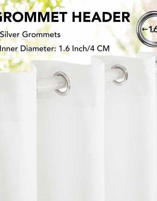 Load image into Gallery viewer, Deconovo Solid Grommet Waterproof Outdoor Curtains Patio 105x96 Green
