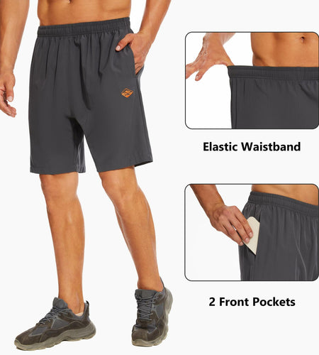 Vcansion Men's Outdoor Hiking Quick Dry Shorts Pea Green Size 4XL 39-40