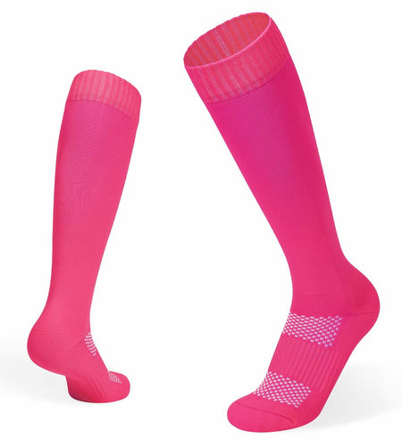 Zando Youth Athletic Multi-Sport Knee High Socks Pure Rose Red Size M 8-12