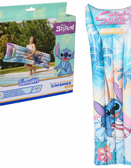 Load image into Gallery viewer, Swimways Stitch Suntanner Inflatable Pool Float Teens 14+ Kids Pool Toy
