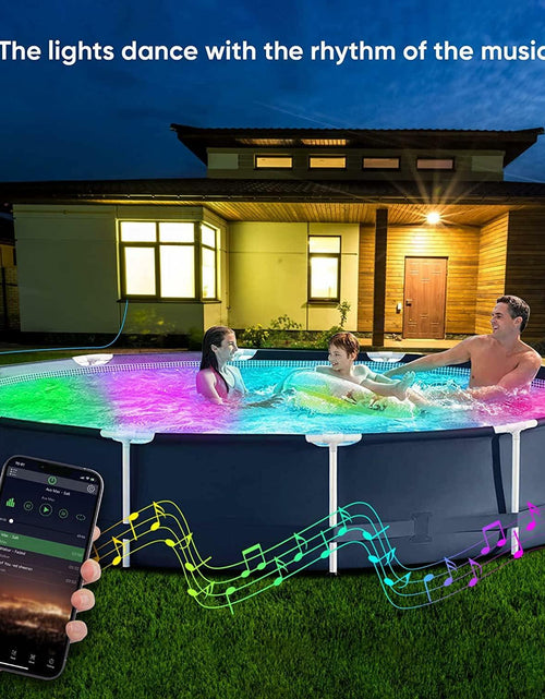 Load image into Gallery viewer, Lanpanzi RGB LED Pool Lights APP Control IP68 Waterproof 25ft Wirecord 1000lm
