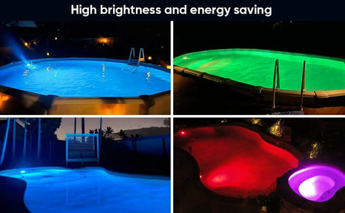 Load image into Gallery viewer, Lanpanzi RGB LED Pool Lights APP Control IP68 Waterproof 25ft Wirecord 1000lm
